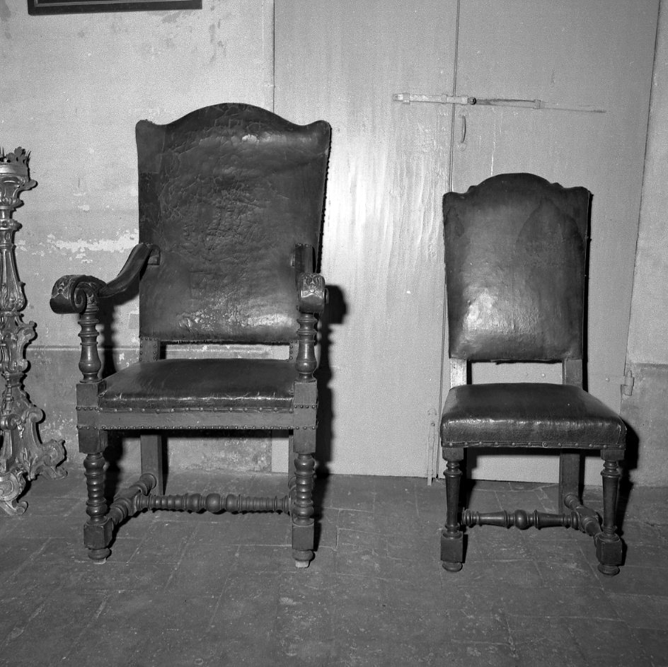 servizio di sedie, insieme - bottega emiliano-romagnola (sec. XVII)