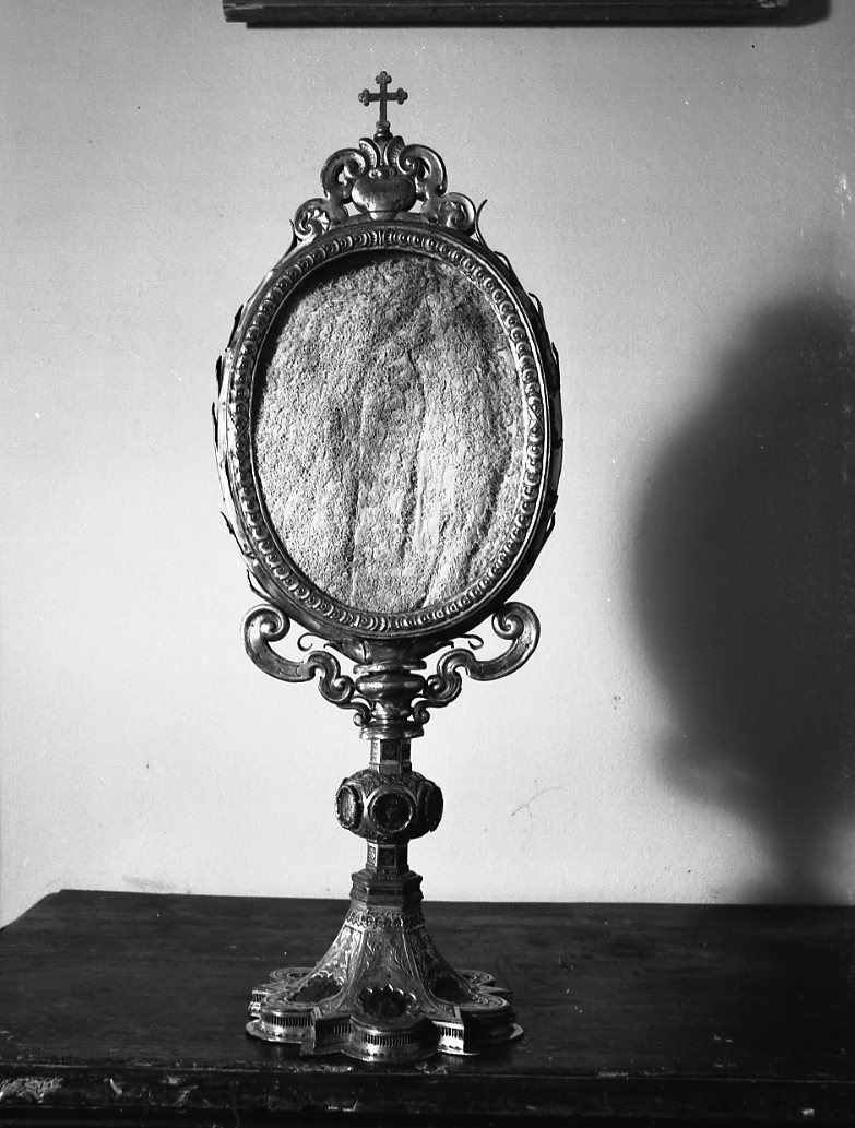 reliquiario - a ostensorio - bottega emiliano-romagnola (sec. XIV, sec. XVII)