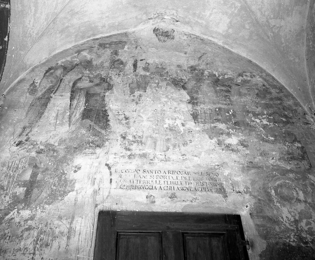 sepoltura di San Sigismondo (dipinto) di Bacchi Pietro detto Padre Pietro da Bagnara (seconda metà sec. XVI)