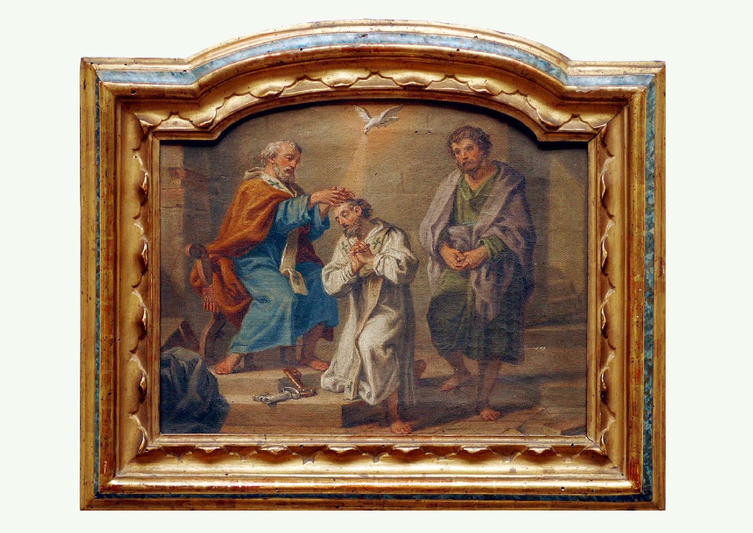 San Pietro ordina Sant'Apollinare (dipinto) di Calvi Jacopo Alessandro detto Sordino (ultimo quarto sec. XVIII)