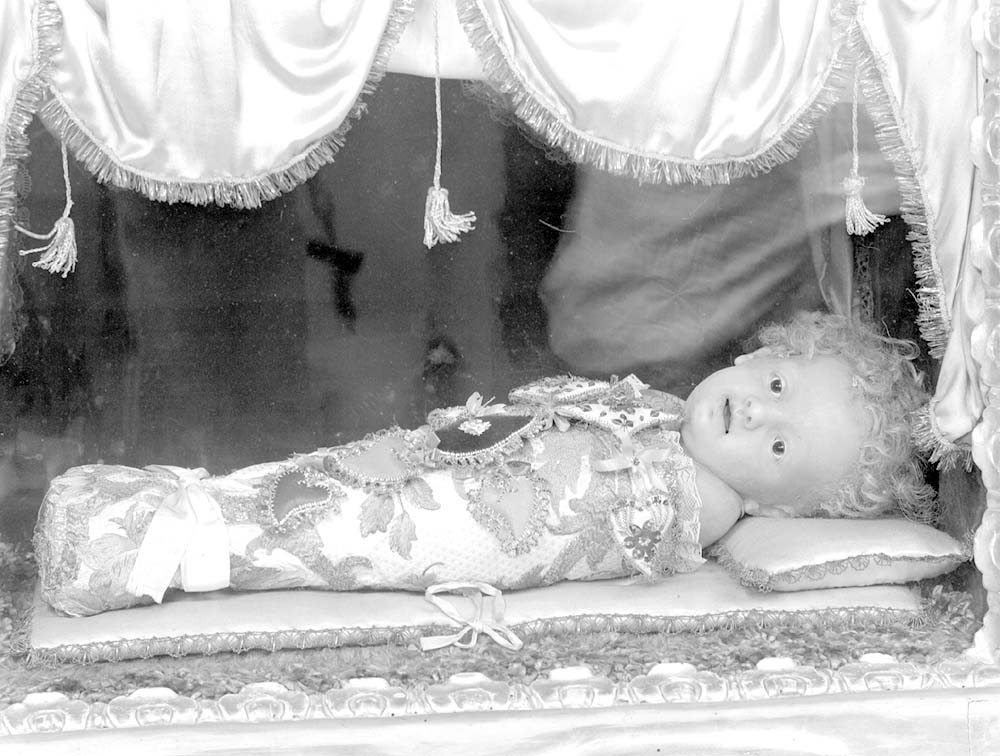 Gesù Bambino (statuetta devozionale, opera isolata) - manifattura emiliana (terzo quarto sec. XVIII)