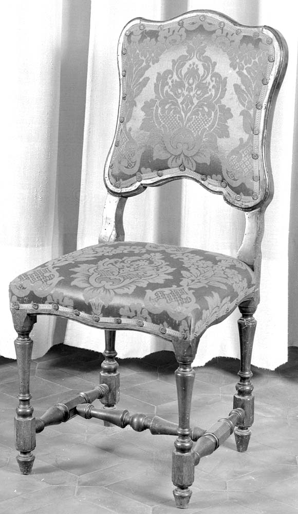 sedia, opera isolata - manifattura emiliana (ultimo quarto sec. XIX)