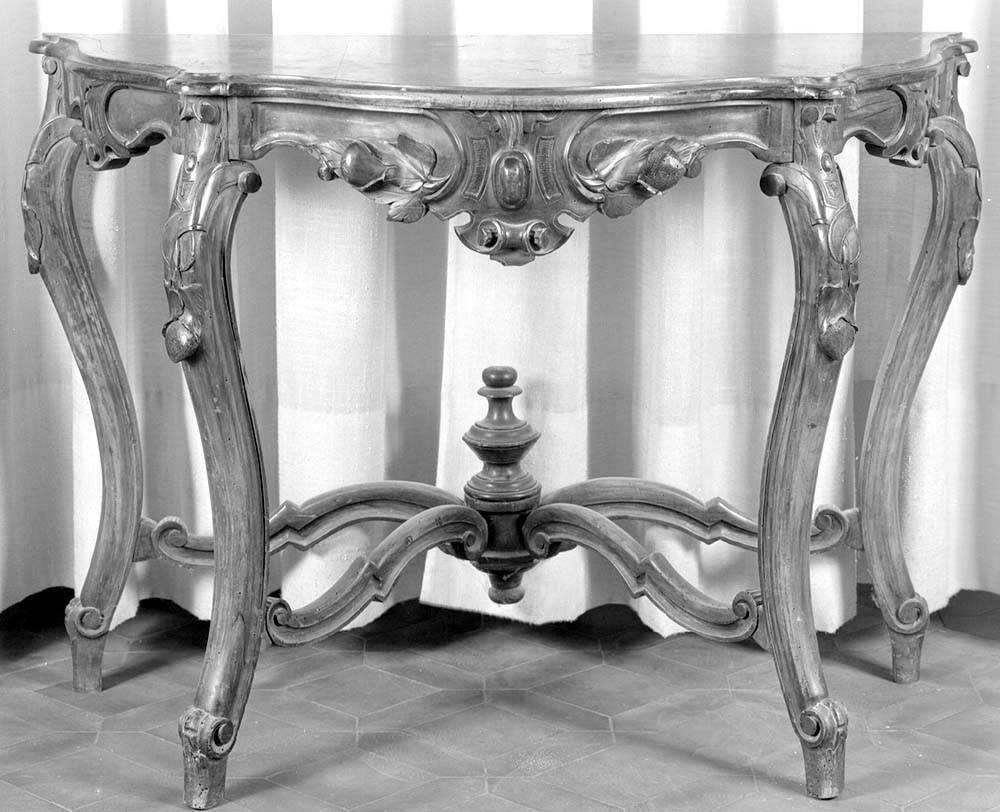 console, opera isolata - manifattura emiliana (terzo quarto sec. XVIII)
