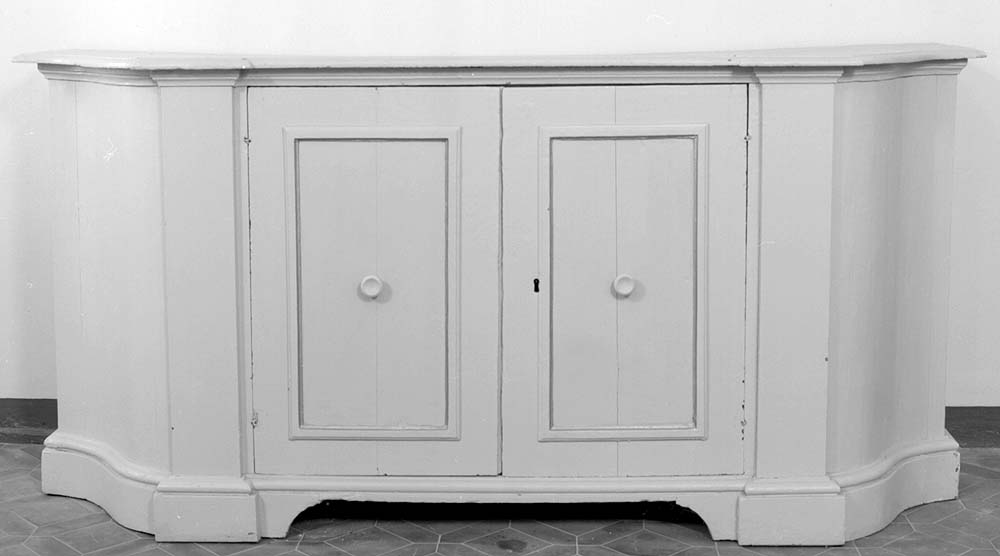 credenza, opera isolata - manifattura emiliana (secondo quarto sec. XVIII)