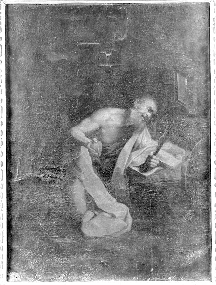 San Girolamo (dipinto, opera isolata) - ambito emiliano (secondo quarto sec. XVII)