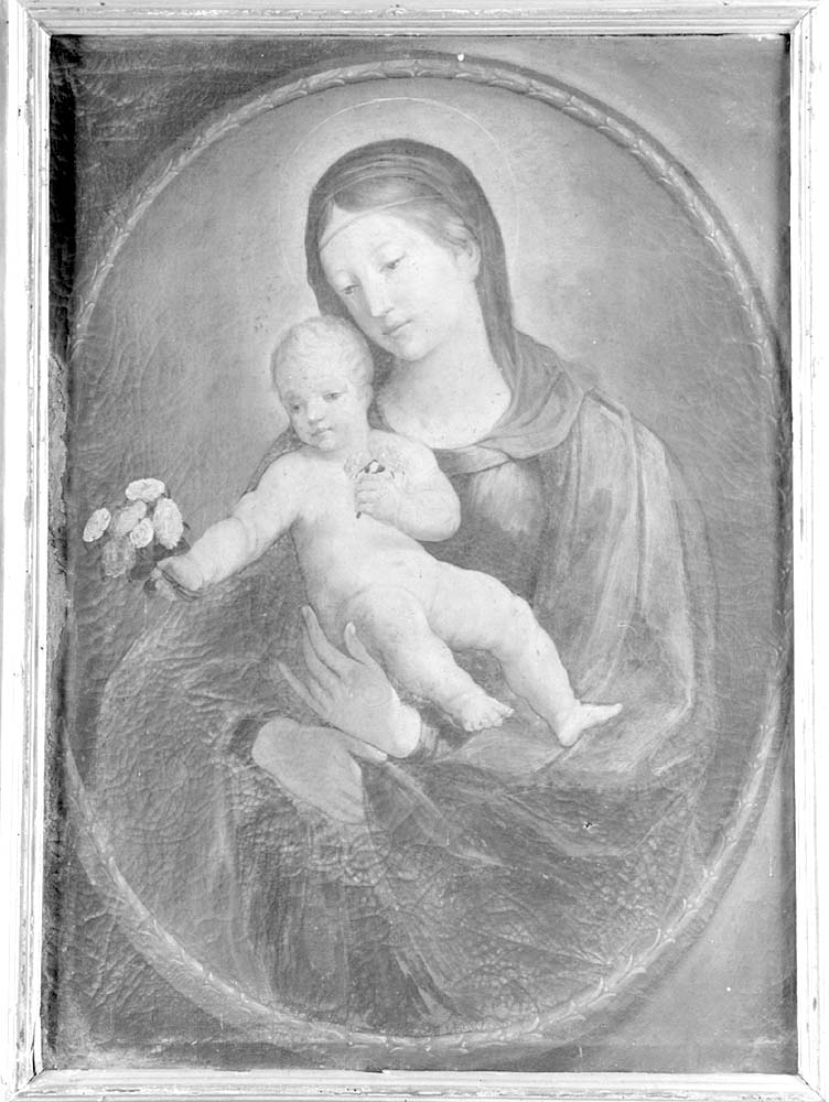 Madonna con Bambino (dipinto, opera isolata) - ambito emiliano (ultimo quarto sec. XVII)
