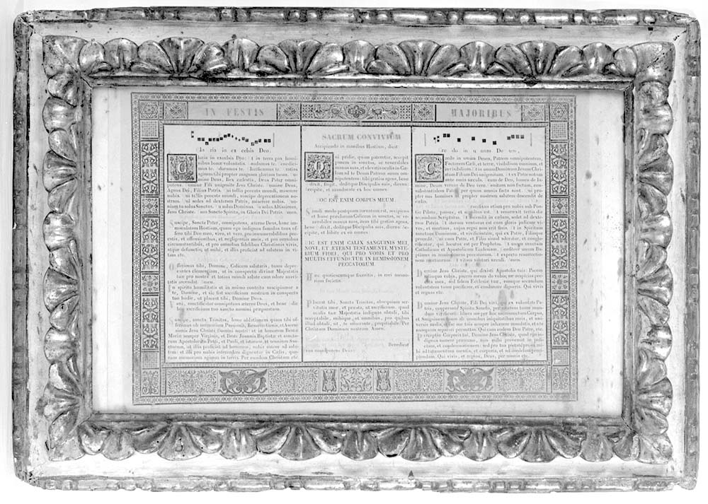 cartagloria, opera isolata - manifattura emiliana (primo quarto sec. XIX)