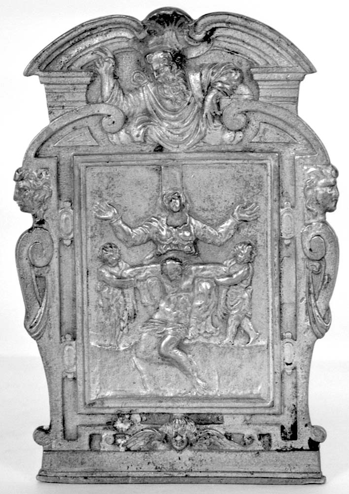 deposizione di Cristo nel sepolcro (pace - a tavoletta, opera isolata) - manifattura emiliana (terzo quarto sec. XVII)