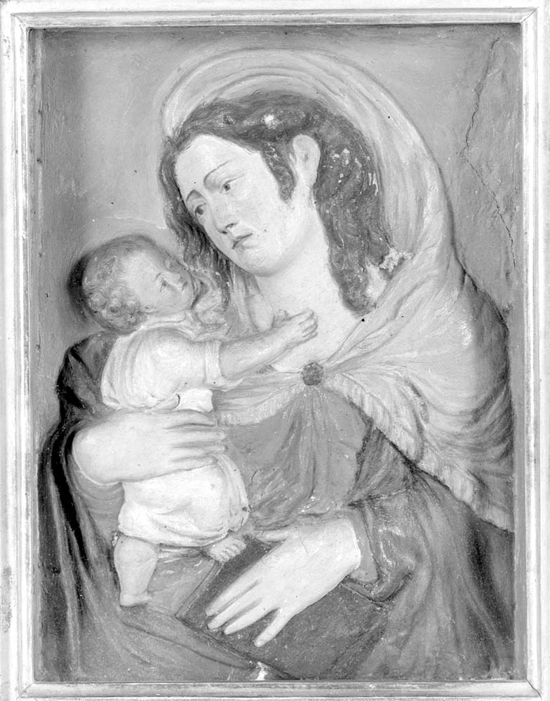 Madonna con Bambino (rilievo, opera isolata) - ambito emiliano (ultimo quarto sec. XVI)