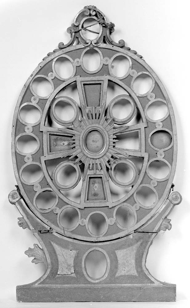 reliquiario - a tabella, opera isolata - manifattura emiliana (ultimo quarto sec. XVIII)