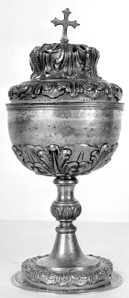 pisside, opera isolata - manifattura emiliana (primo quarto sec. XIX)