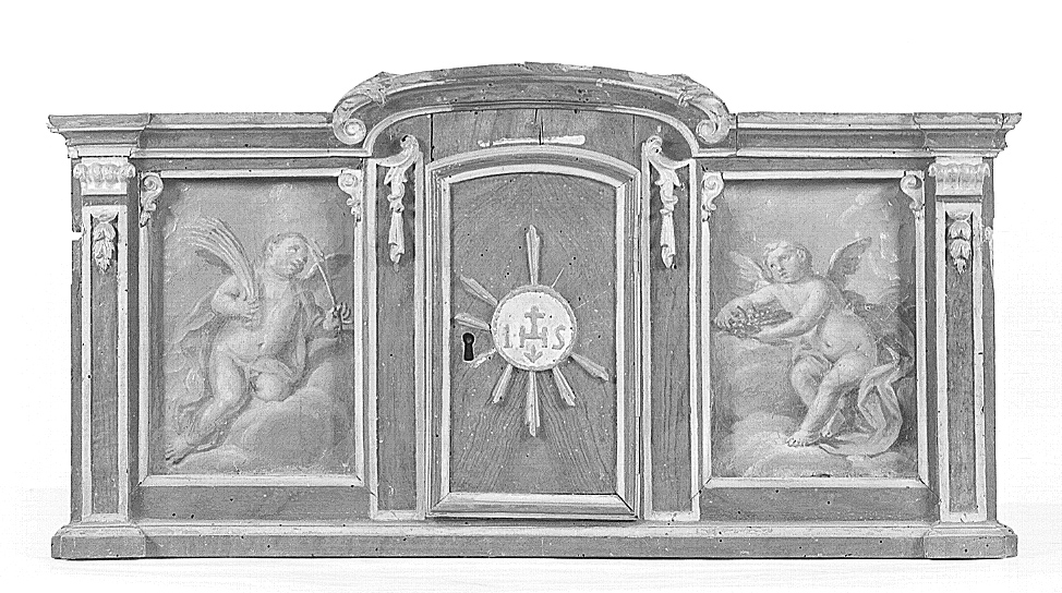 gradino d'altare, opera isolata - manifattura emiliana (prima metà sec. XVIII)