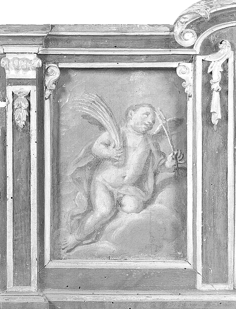 Putto con spighe (dipinto, opera isolata) - ambito emiliano (prima metà sec. XVIII)