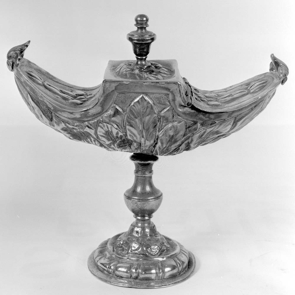 navicella portaincenso, opera isolata - manifattura emiliana (terzo quarto sec. XVIII)