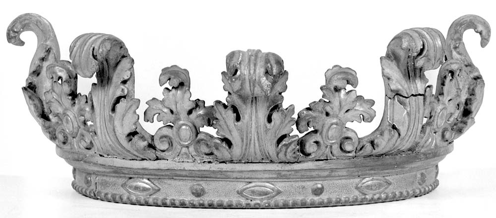 corona di immagine sacra, opera isolata - manifattura emiliana (seconda metà sec. XVIII)