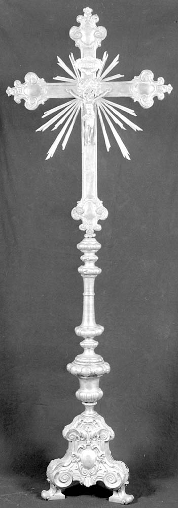 croce d'altare, opera isolata - manifattura emiliana (seconda metà sec. XVIII)