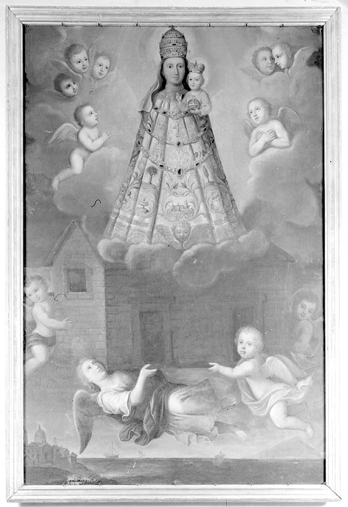 Madonna di Loreto (dipinto, opera isolata) di Ghedini Giuseppe Antonio (seconda metà sec. XVIII)