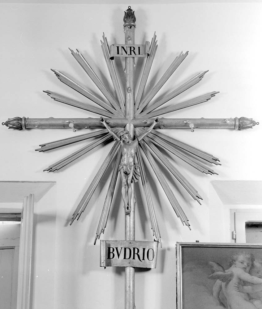 croce processionale, opera isolata - manifattura emiliana (prima metà sec. XX)