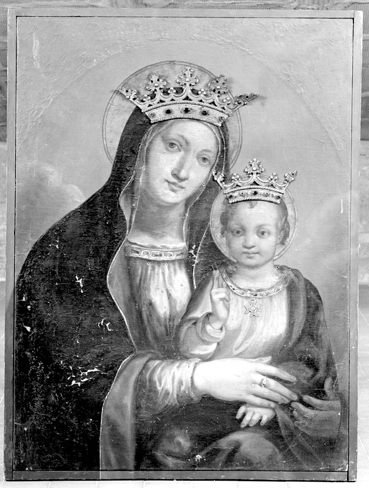 B. V. della Consolazione, Madonna con Bambino (dipinto, opera isolata) - ambito emiliano (seconda metà sec. XIX)