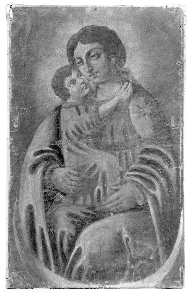 Madonna con Bambino (dipinto, opera isolata) - ambito emiliano (seconda metà sec. XIX)