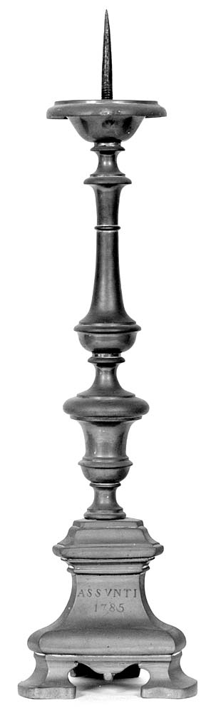 candeliere, serie - manifattura emiliana (sec. XVIII)