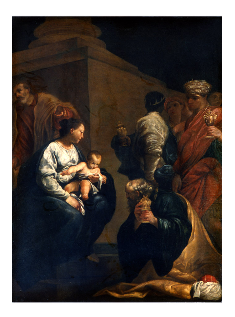 adorazione dei Re Magi (dipinto) di Crespi Giuseppe Maria detto Spagnolo (sec. XVII)