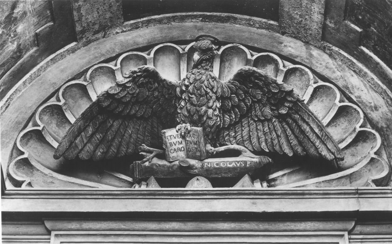 aquila (scultura) di Niccolò de Apulia detto Niccolò dell'Arca (sec. XV)