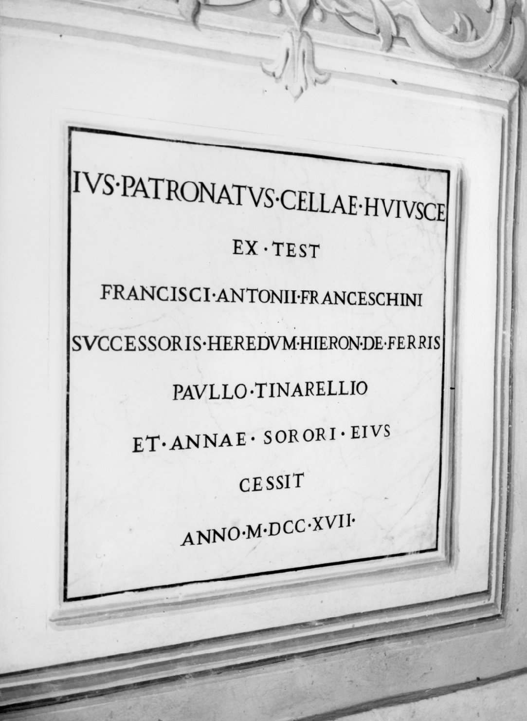 lapide - manifattura emiliana (sec. XVIII)