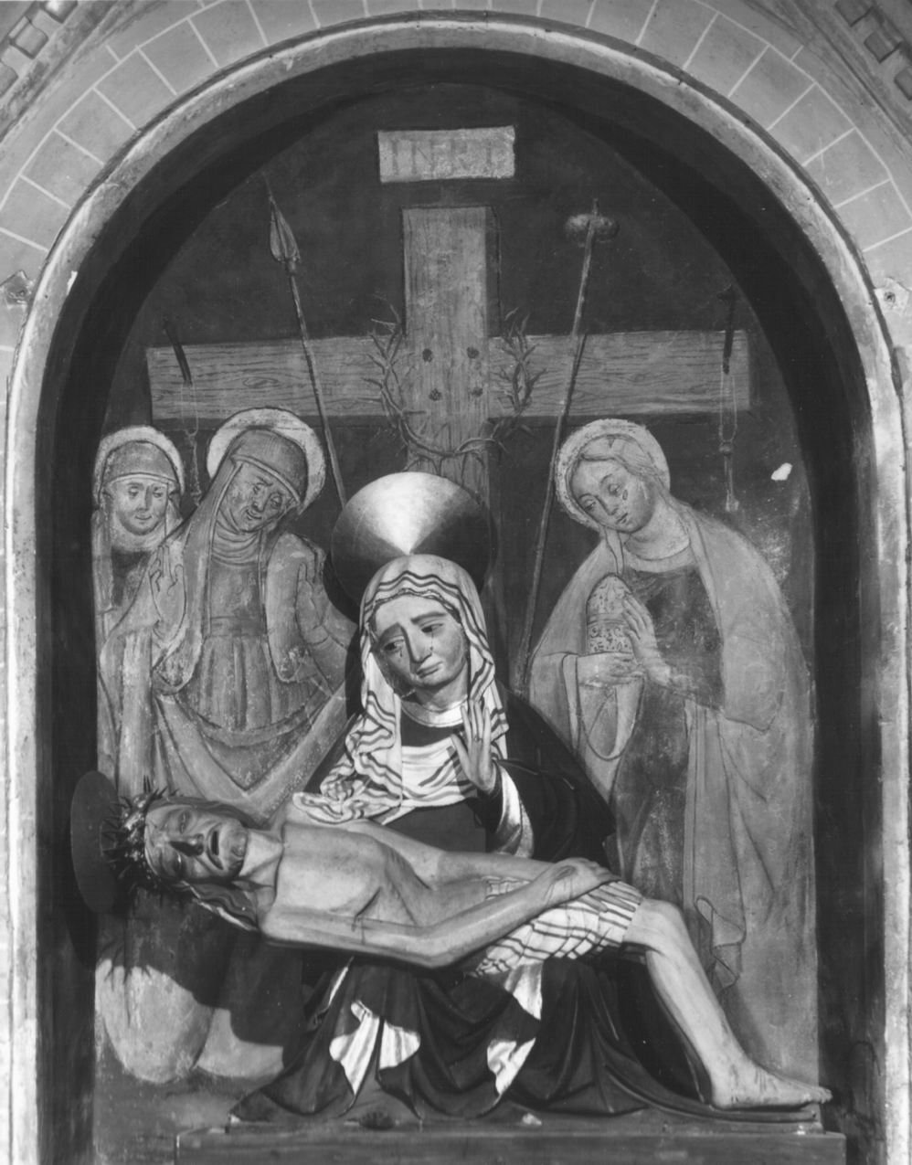 compianto sul Cristo morto (gruppo scultoreo) - ambito emiliano (sec. XV)