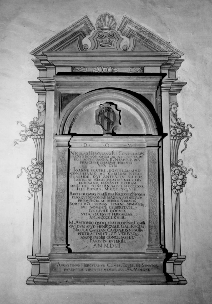 lapide tombale - manifattura emiliana (sec. XVI)