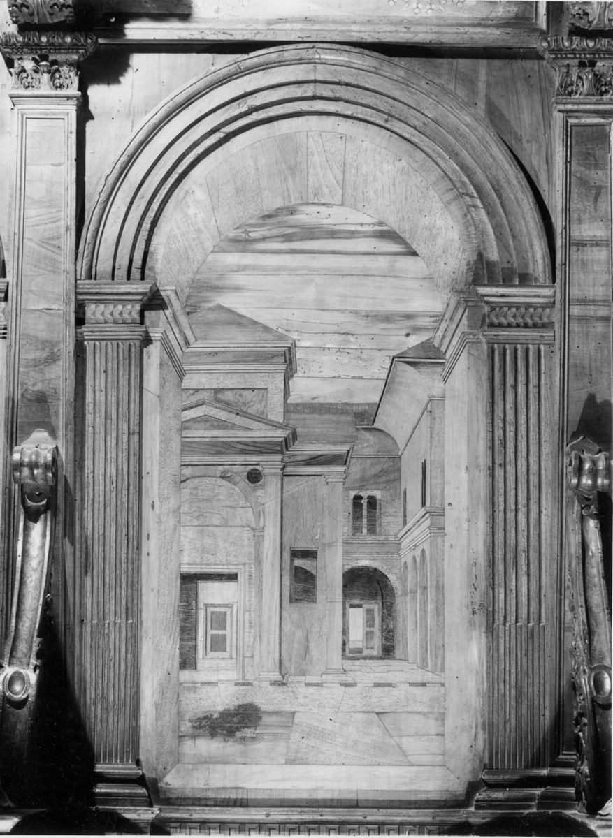 architettura (decorazione a intarsio, elemento d'insieme) di Sacca Paolo (sec. XVI)