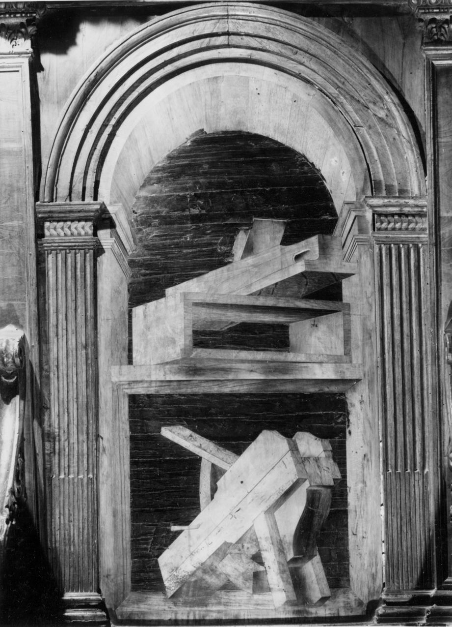 architettura illusionistica (decorazione a intarsio, elemento d'insieme) di Sacca Paolo (sec. XVI)