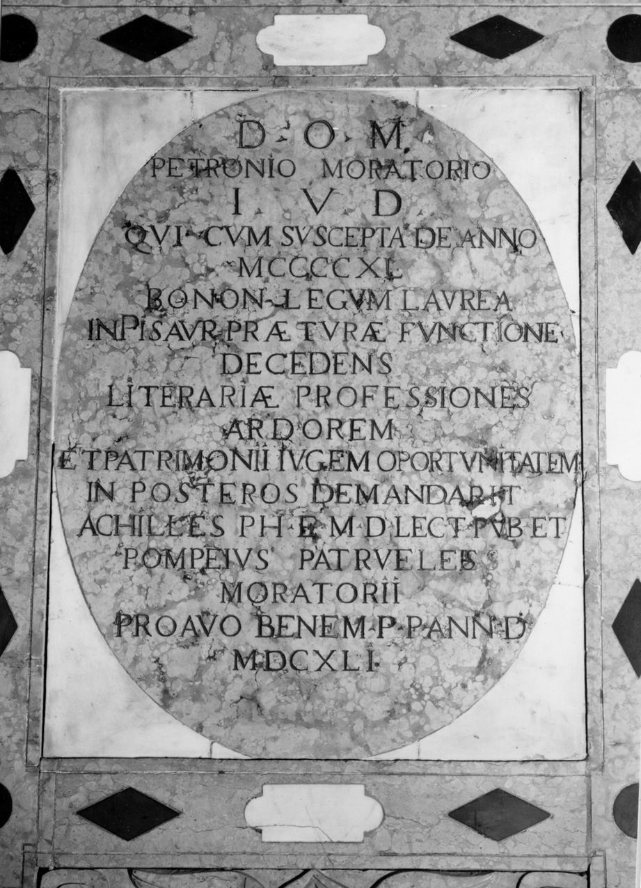 lapide - manifattura emiliana (sec. XVII)