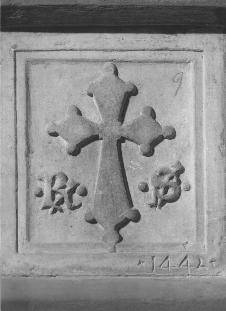 croce (rilievo, elemento d'insieme) - ambito emiliano (sec. XV)