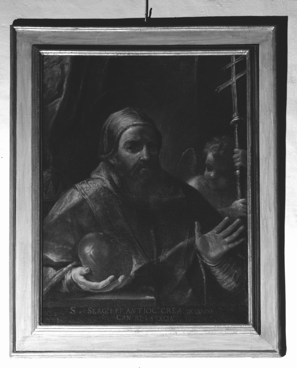 San Sergio I papa (dipinto) di Spisanelli Vincenzo (metà sec. XVII)