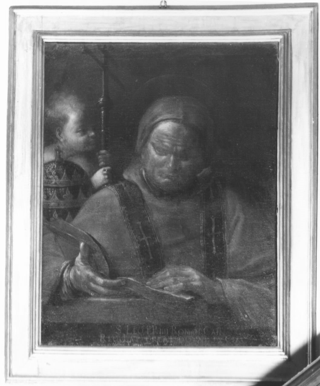 San Leo IV papa (dipinto) di Spisanelli Vincenzo (metà sec. XVII)