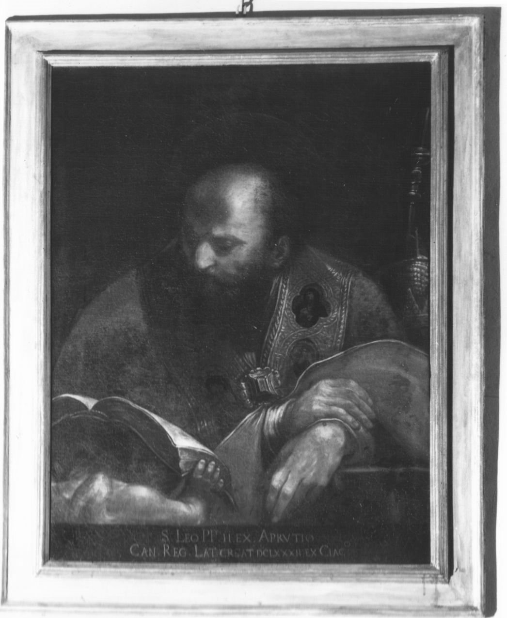 San Leo papa (dipinto) di Spisanelli Vincenzo (metà sec. XVII)