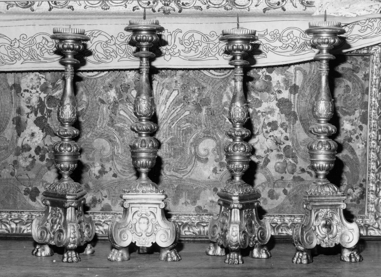 candeliere, serie - manifattura emiliana (sec. XVII)