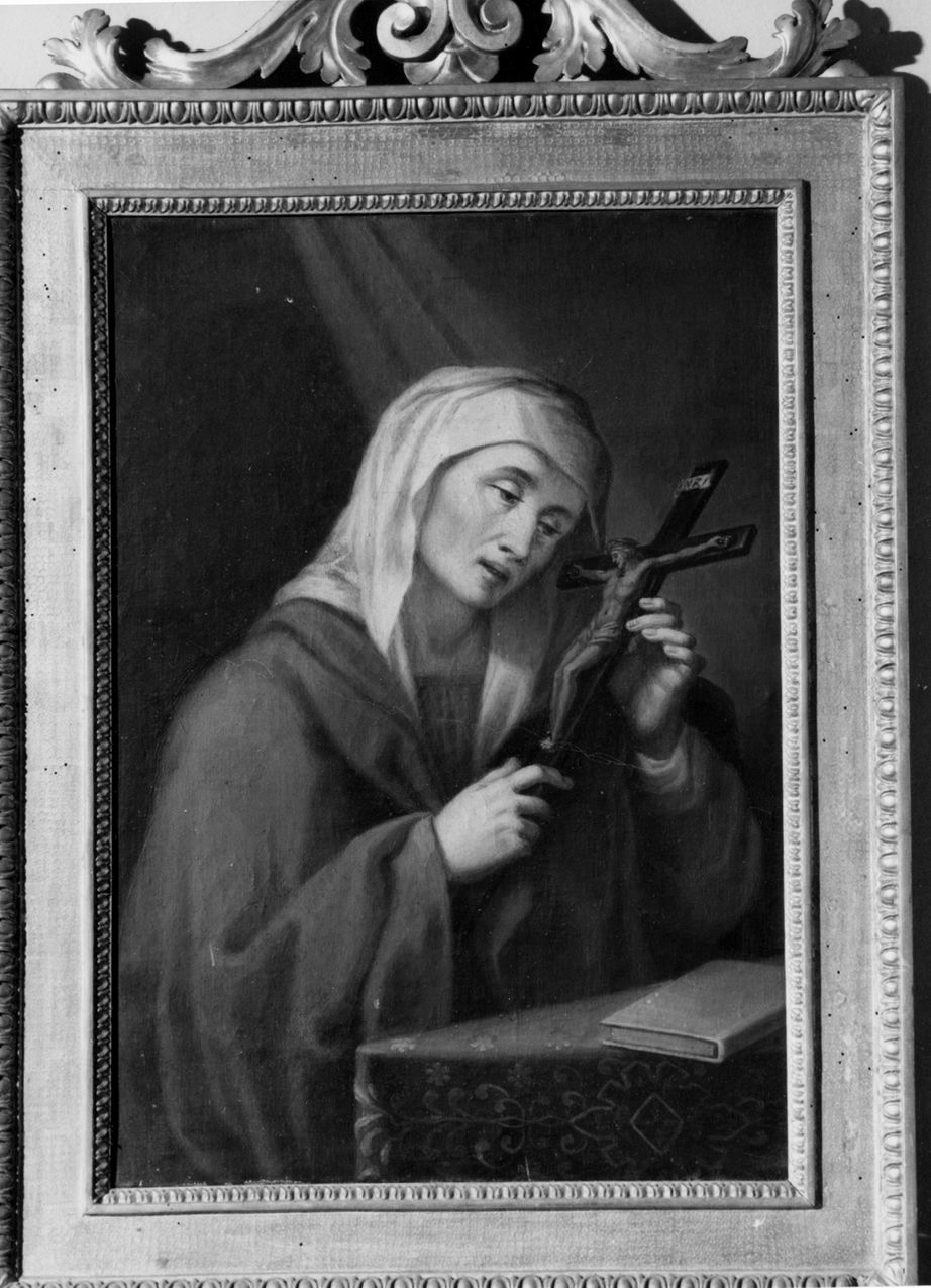 figura femminile di beata (dipinto) - ambito emiliano (sec. XIX)