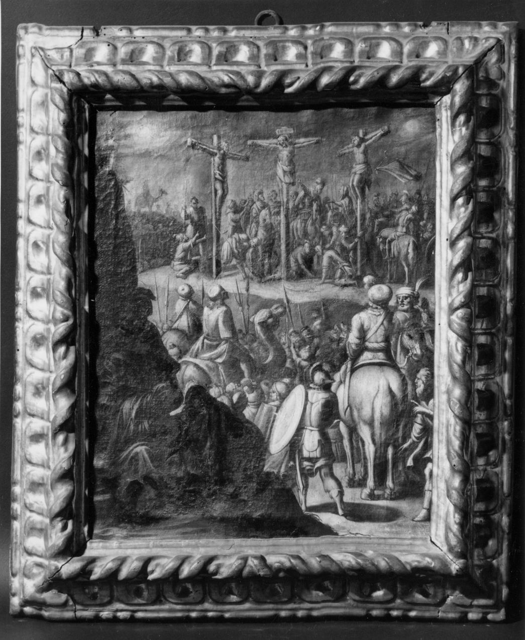 crocifissione di Cristo (dipinto) di L'Ange Francesco (attribuito) (sec. XVIII)