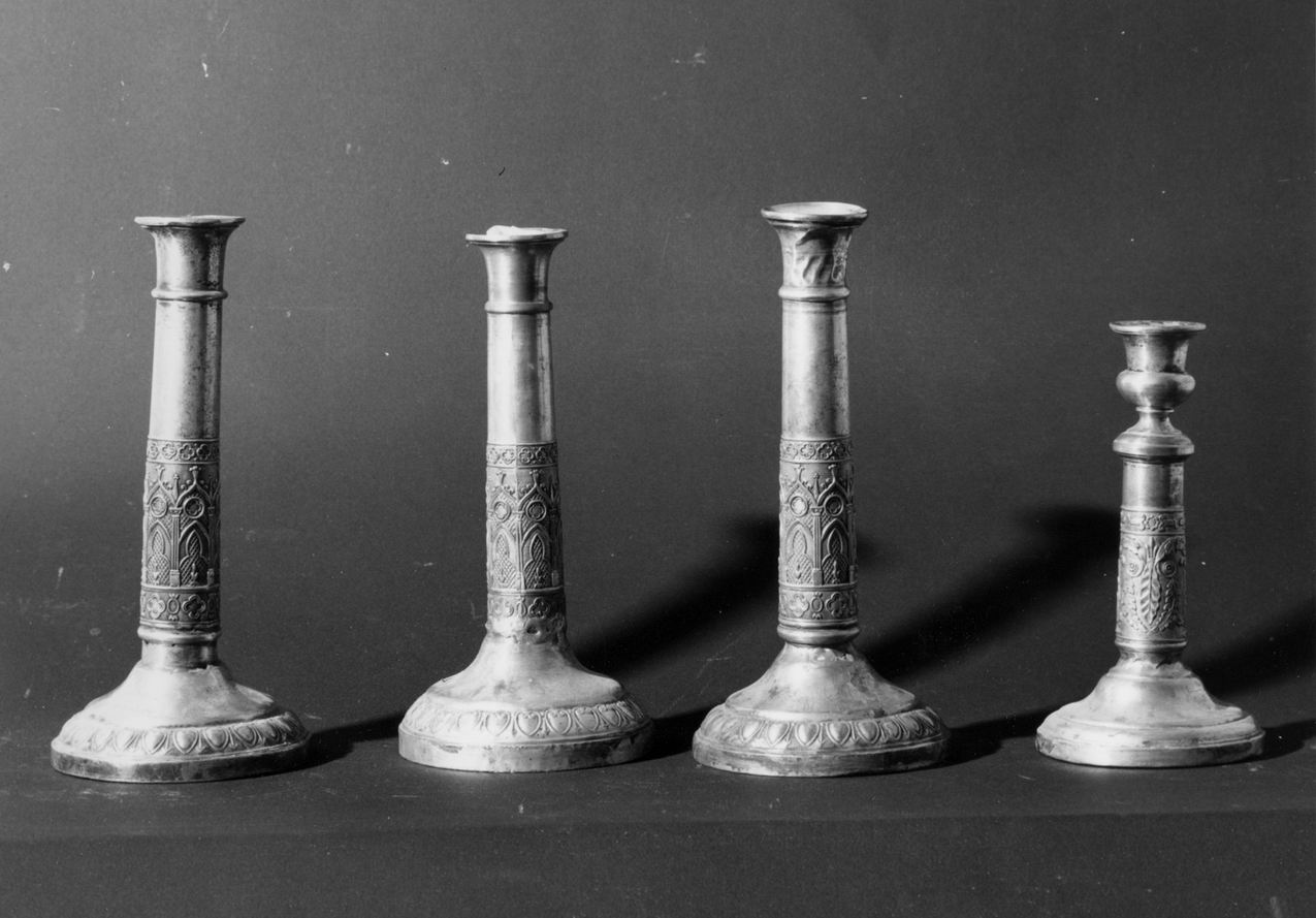 candeliere, serie - ambito emiliano (seconda metà sec. XIX)