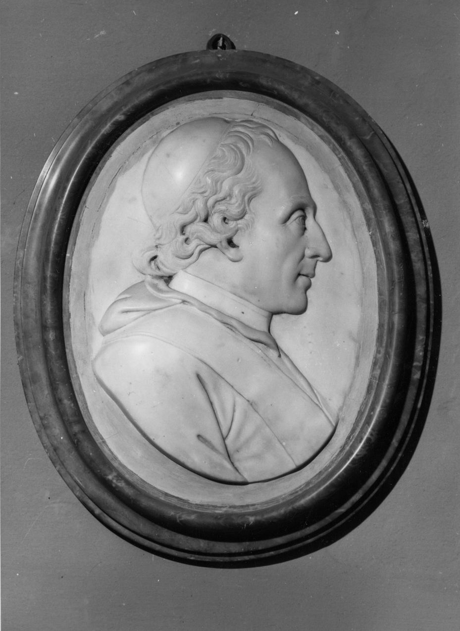 ritratto di cardinale (rilievo) - ambito emiliano (sec. XIX)