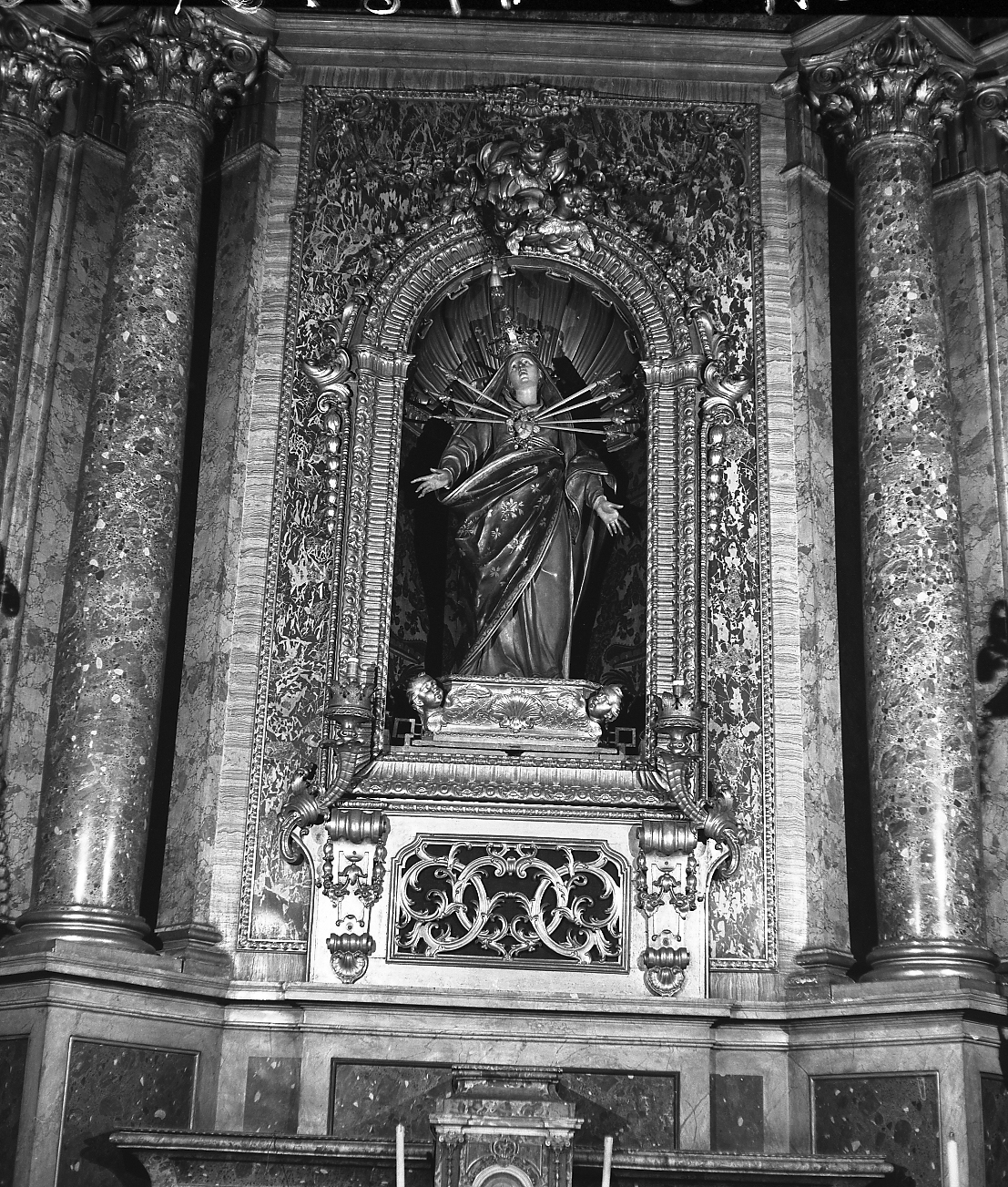 Madonna dei Sette Dolori (statua) di Piò Angelo (sec. XVIII)