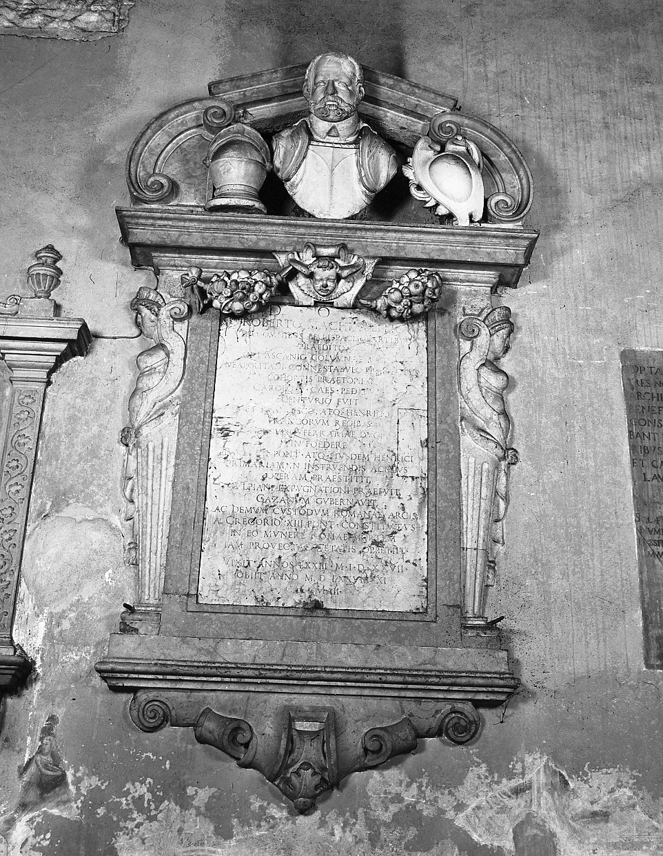 lapide commemorativa - manifattura emiliana (sec. XVI)