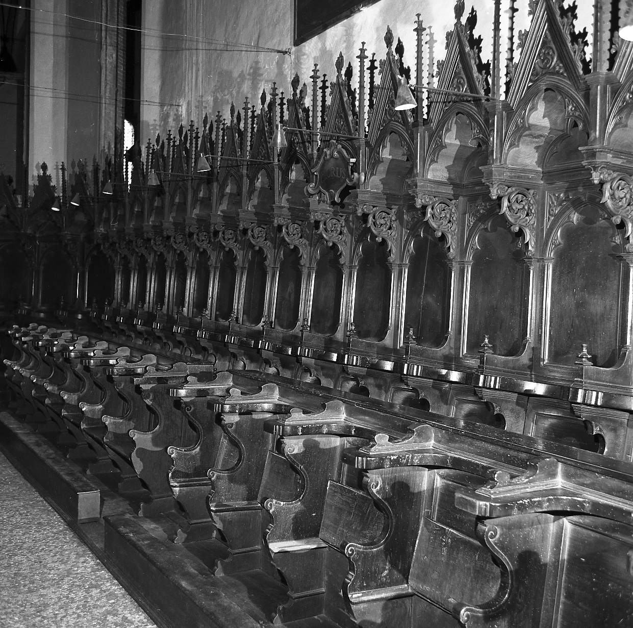 stalli del coro di Tossignani Bartolomeo (sec. XV, sec. XVII)