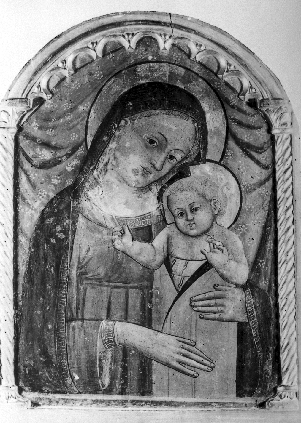 Madonna dell'ospedaletto di Biagio, Madonna con Bambino (dipinto) - ambito emiliano (prima metà sec. XV)
