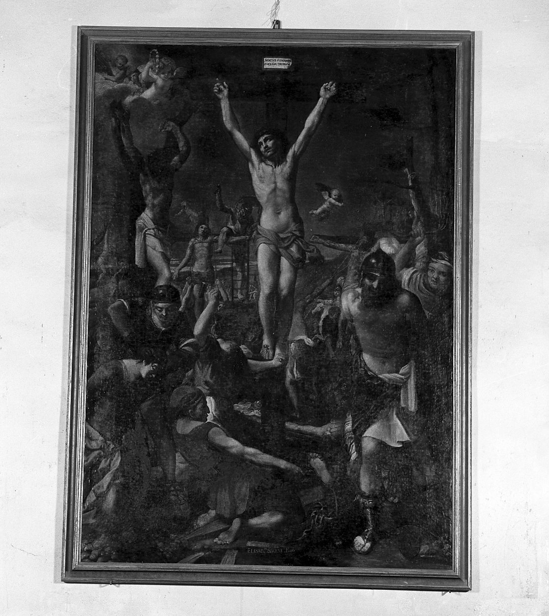 martirio dei diecimila crocifissi (dipinto) di Sirani Elisabetta (sec. XVII)