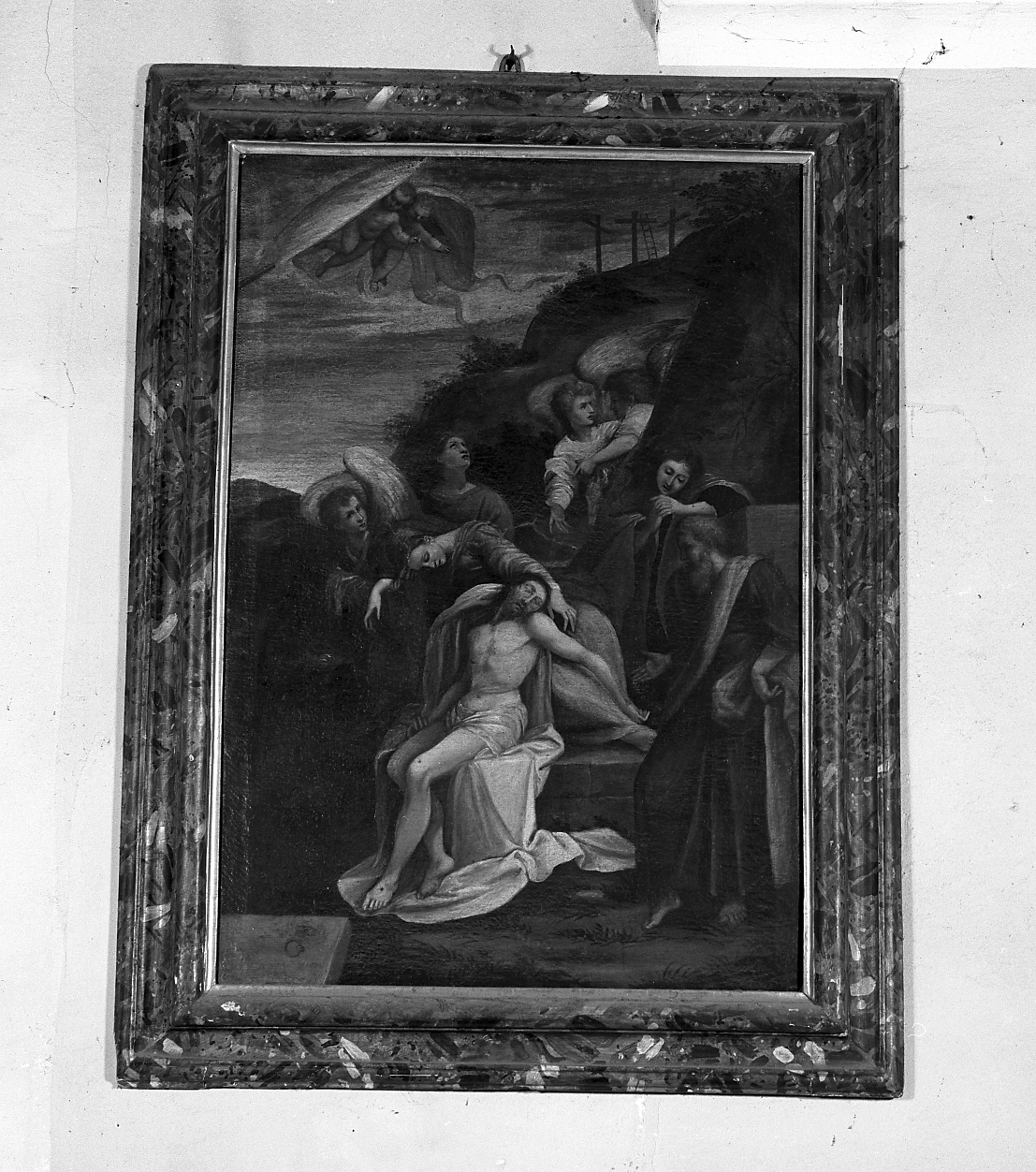 deposizione di Cristo nel sepolcro (dipinto) - ambito veneto (seconda metà sec. XVI)