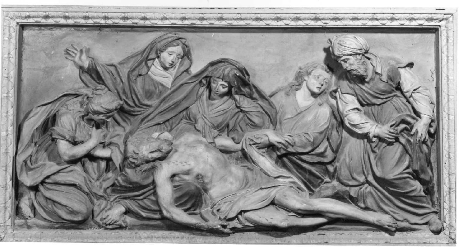compianto sul Cristo morto (rilievo) - ambito emiliano (prima metà sec. XVI)