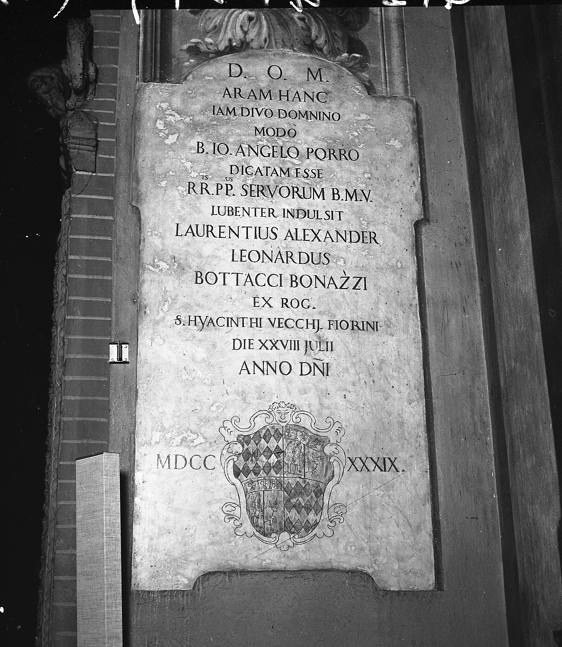 lapide - manifattura emiliana (sec. XVIII)